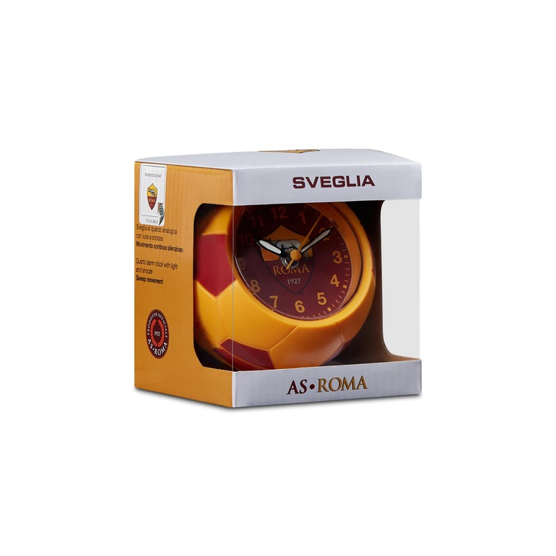 Seven Sveglia al Quarzo AS Roma a forma di Pallone,