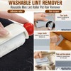 Travel Lint Roller，Reusable Lint Roller，2 in 1 Mini lint Rollers，lint