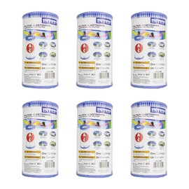Intex 29000E/59900E Easy Set Pool gCBMzE Replacement Type A or C Filter Cartridge, 6 Count (Pack of 5)