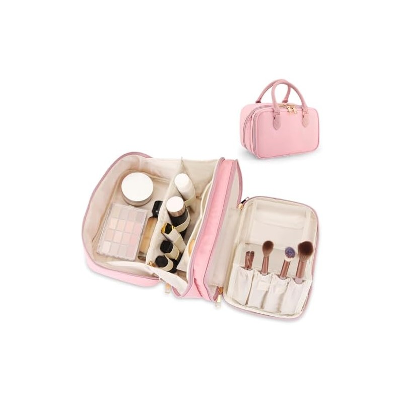 Travel Makeup Organizer, Compact Lightweight Accessory for Travel and Daily