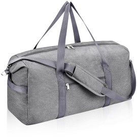 Felipe Varela For Spirit Airlines Personal Item Bag 18x14x8, Foldable Travel Duffel Bags Small Overnight weekender Gym Duffle Carry on Luggage Underseat Bag with Wet Pocket(Grey, 30L)