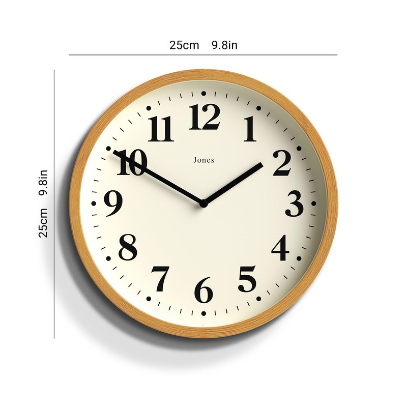 Jones Clocks® Lodge Wall Clock - Modern Wall Clock -