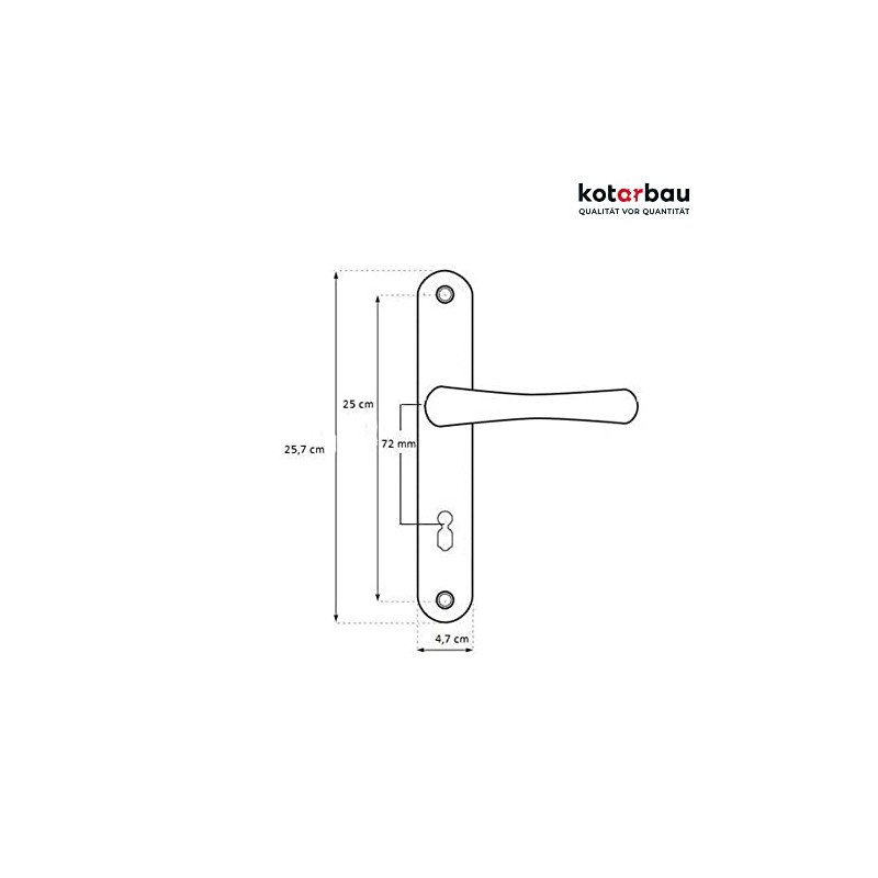 KOTARBAU Door Handle 72 mm BB Door Handle Godmother Door