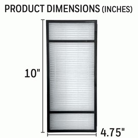 Honeywell HRF-H1C True HEPA Replacement Filter (H) for Air Purifiers, Pack of 1 Filter (H)