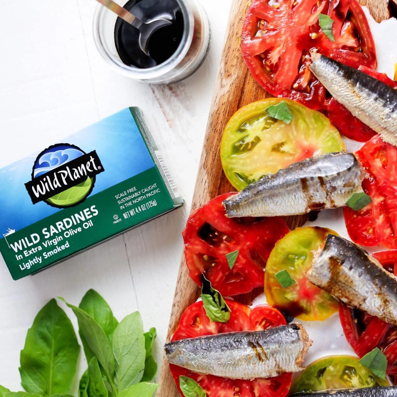 Wild Planet Wild Sardines in Extra Virgin Olive Oil, Lightly