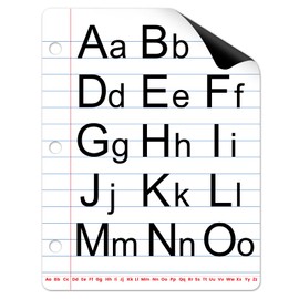 Avsty Magnetic Notebook Paper - Handwriting Lined Paper Dry Erase for Classroom, Magnetic Notebook Paper, Magnetic Lined Paper for Whiteboard,Teaching Supplies 17" x 22"