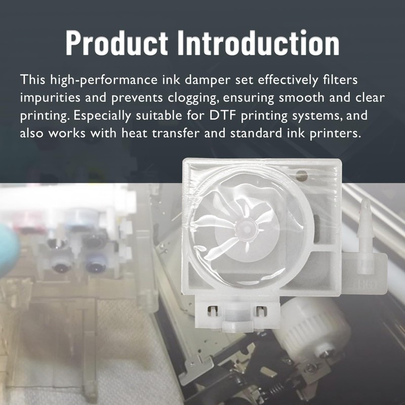 Qiqimingxin 4Pcs Printer Ink Damper Part Fit for DTF Printer
