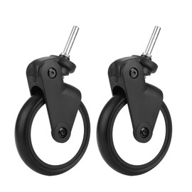 Pushchair Wheels, Pushchair Wheel, Comfortable to Use Pushchair Wheel Accessories for Yoya for Kiddopotamus (One Pair of Front Wheels)