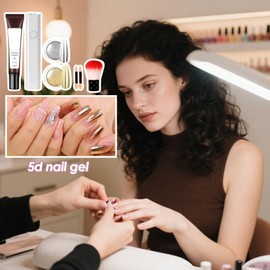 5D Sculpting Gel - Nail Carving Glue | Non-Sticky 5D Sculpting Gel for Women Girls Salon Home Wedding Daily Gathering Holiday Formal