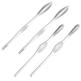 LEEQ Lobster Forks Set, Lobster Cutlery Set, Seafood Forks Picks, Crab and Lobster Picking Tools, Stainless Steel, 4-Piece