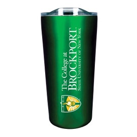 The Fanatic Group Brockport (SUNY) Double Walled Soft Touch Tumbler, Design-1 - Green