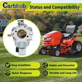 Carbhub 20 853 33-S Carburetor for Kohler 20 853 01-S SV590 SV591 SV600 SV601 SV610 SV620 CV490 CV491 CV492 CV493 19-22HP Engine Carburetor for Toro 13BX60RG744 13BX60RG748 Lawn Mower Tractor Carb