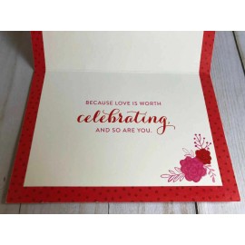 Unbranded Happy Valentines Day Card Because You Are Worth Celebrating Quick Free Shipping
