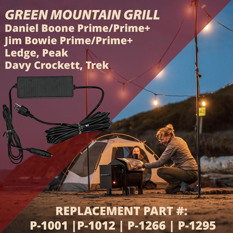 Pellethead GMG AC Adapter for Prime Prime+ Grills