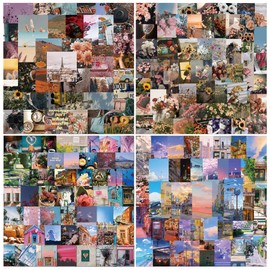 200Pcs Nature Landscape Stickers, Aesthetic Travel Vinyl Stickers Decals for Suitcase Scrapbooking Bullet Journaling Supplies Junk Journal DIY Art Crafts Album Calendars