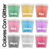 100 Aplicadores Maquillaje Pestaña Lip Brush Glitter Labio F