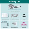 Hibbent Shower Faucet Set w/Handheld Kit Rainfall Shower Head Combo