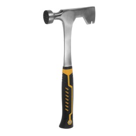 HARFINGTON Drywall Hammer Hatchet 33 oz Anti-Slip Shockproof Milled Face Drywall Axe Hatchet Hammer for Handling Nails Home Decoration, Yellow Black