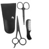 Gatuida 1 Set Beard Trimming Scissors Stainless Steel Shears with