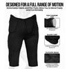 Exxact Sports Rebel Mens Integrated Football Pants with Built-in Pads,