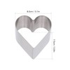 CHICIRIS Heart Shaped Cookie Cutter, 4 Pcs Stainless Steel Heart