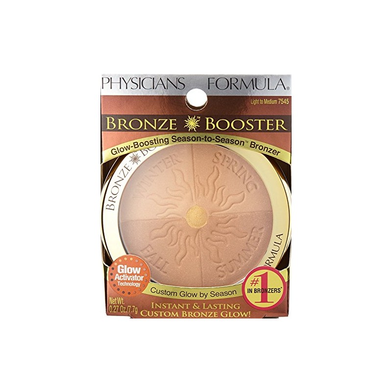 Physicians Formula Bronze Booster Glow-Boosting Season-to-Season Bronzer, Light to Medium,