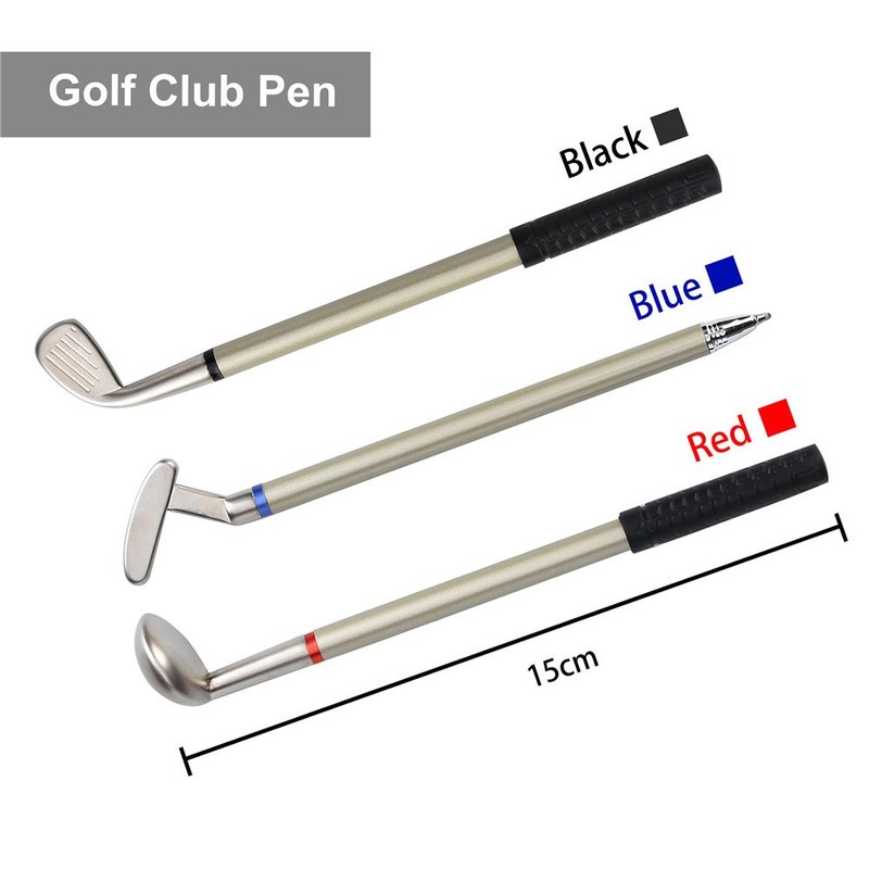 WORLD 9.99 MALL Golf Gift Mini Office Golf Pen Holder