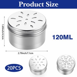 MAQUITA 20 Pack Dog Scent Work Tins Dog Scent Training Box, Aluminum Metal Containers with Perforated Lids for Nose Work, Scents Detection and Canine Enrichment Games