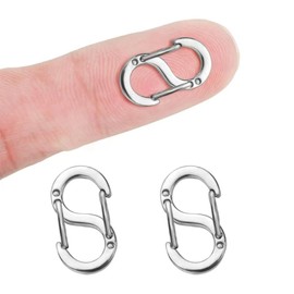 YFFSFDC 304 Stainless Steel S-shaped Connector S Hook S-shaped 304 Stainless Steel Hook Clasp Metal Parts Connector Parts Necklace Connector Buckle Necklace Bracelet Accessories Easy to Install and