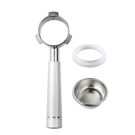 54mm 3 Ears Bottomless Portafilter with Alloy Handle Stainless Steel Head Compatible for Breville870/875/878/880 Coffee Machine