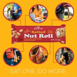 Pearson's King Original Salted Nut Roll | Loaded With Crunchy Roasted Peanuts, Golden Caramel, and Chewy Nougat | Pack of 18-3.25 oz. King-Sized Candy Bars