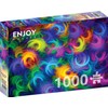 Enjoy Puzzle - Plumas de Neón - Rompecabezas 1000 Piezas,
