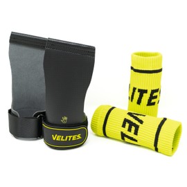 Velites Quad Carbon I Professional Grips for Cross Training or Gymnastics, 100% Vegan, Use with Magnesium, Quick Transitions (Grey, XL)