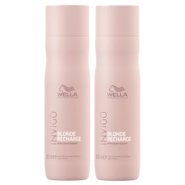 WELLA Professionals Invigo Blonde Recharge Shampoo Colour Refresher Pack of 2 x 250 ml