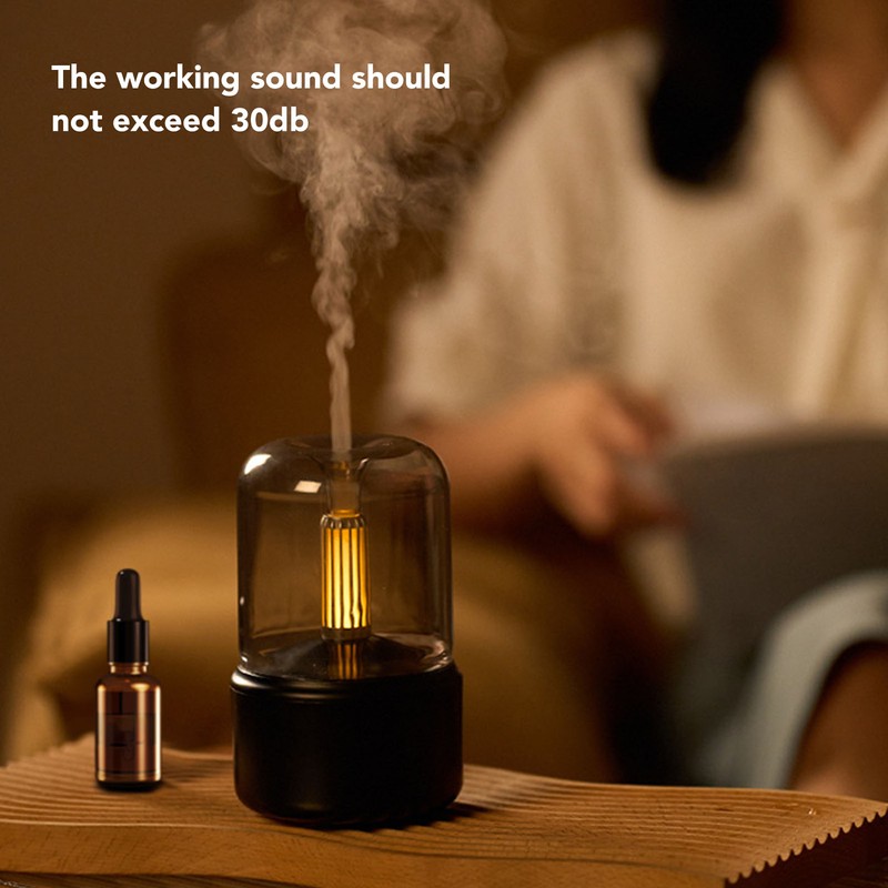Candlelight Essential Oil Diffuser Plastic with 120ml Water Tank USB