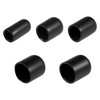sourcing map 25pcs Round Rubber End Caps 6mm 9mm 12mm