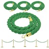 4PCS Braided Green Rope 5FT – String Twisted Barrier Cord