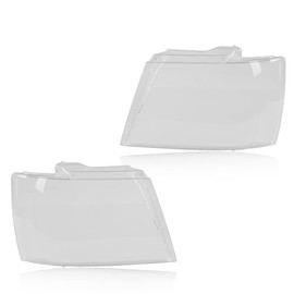 G-PLUS Headlight Lamps Protector Clear Lens Cover Compatible with Chevy Tahoe Suburban 1500 2007-2014/Compatible with Chevy Avalanche Suburban 2500 2007-2013 Clear