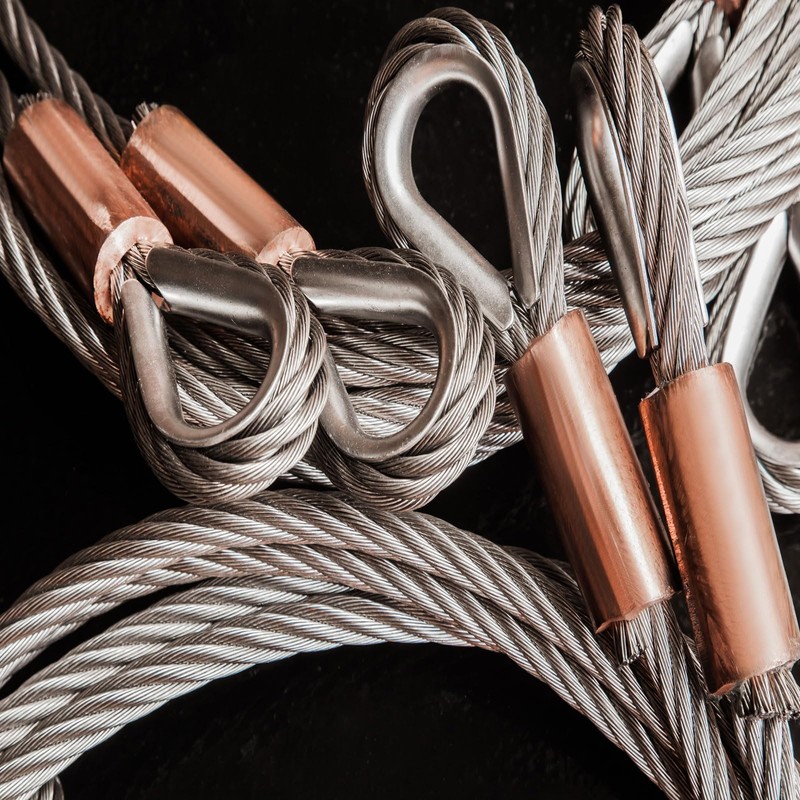 PATIKIL Pack of 6 Copper Wire Rope Crimping Loop Sleeve