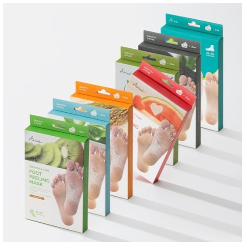 ARIUL Smooth & Pure Foot Peeling Mask 34g*2ea, Type:Rice Nourishing