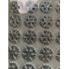 CHRISTMAS STICKERS 3D CHRISTMAS FOAM GLITTER SILVER BRIGHT SNOWFLAKES 32PCS