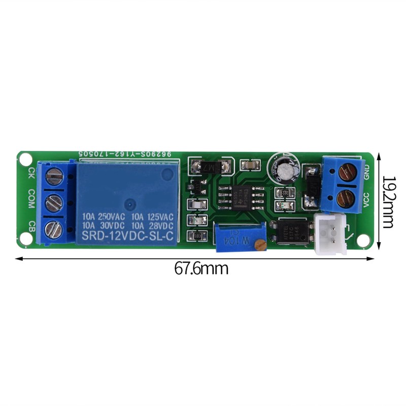 Luatoxry DC 12V Timer Relay Delay On, 1-10sec 10A Timer