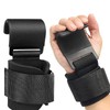 JZS Weight Lifting Hooks with Wrist Straps – Steel Grip