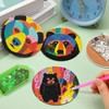 EWJRNSF 6 PCS Diamond Painting Art Coaster Set with Holder