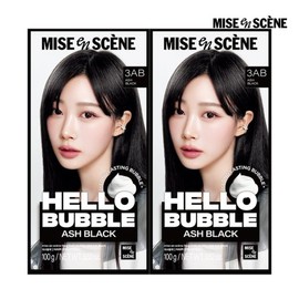 Mise-en-scène New Hello Bubble 3AB Ash Black 100G / 미쟝센 뉴 헬로버블 3AB애쉬블랙 100G