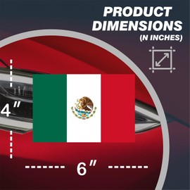 Calcomanías de vinilo brillante de México con emblema de águila para coche, paquete de 2 unidades, 10 x 15 cm, resistente a los rayos UV para camiones, SUV, Vocho Classic Cars