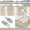 Waffle Weave Shower Curtain with Stainless Steel Hooks - 230