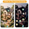 Wqafe 110 Stück leuchtende Mini-Enten aus Kunstharz, winzige Kunststoffente, leuchtet