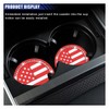 2PCS Bling Car Cup Holder Coasters, 2.74'' American Flag Anti
