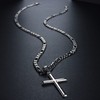 HAIAISO 925 Sterling Silver Cross Pendant Necklace for Men Women